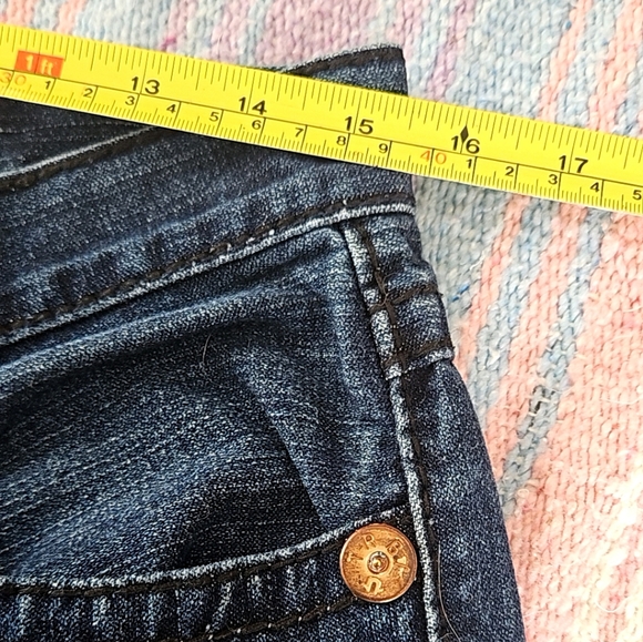 True Religion Billy Super T Jeans Made in USA Size 32 Hemmed 25.5 Inseam Y2K - Picture 7 of 17